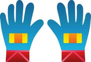 guantes, vector, icono, diseño vector