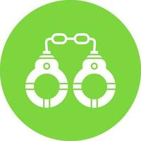 Handcuffs Vector Icon Design