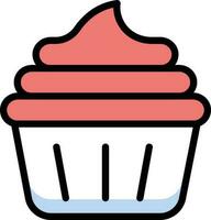 cupcake vector illustration on a background.Premium quality symbols.vector icons for concept and graphic design.