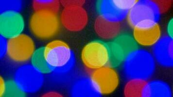 bunt blinkende Bokeh-Lichter video