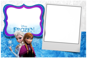 Frozen Birthday Invitation Frozen Anna Elsa Poster png