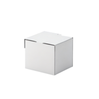 isolado branco cartão caixa em transparente fundo, branco cartão caixa fotografia, embalagem, armazenar, esvaziar caixa, produtos embalagem fotografia, produtos exibição clipart png