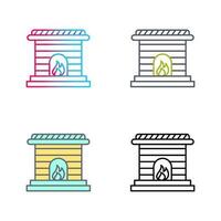 Fireplace Vector Icon