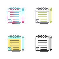 Notepad Vector Icon