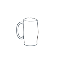 sauber und knackig Bier Glas Linie Kunst, Bier Glas Gliederung , Bier Glas Linie Kunst, Bier Becher Umriss, isoliert Bier Glas Illustration, Bier Becher Linie Symbol, Bier Glas skizzieren, minimalistisch Bier Glas png