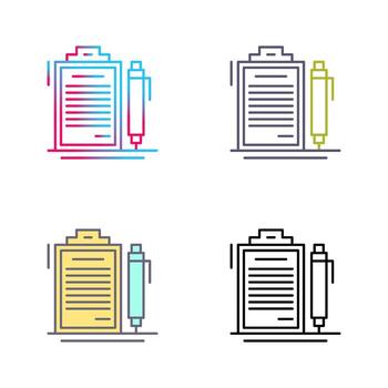 icono de vector de contrato