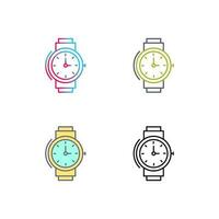 icono de vector de reloj de pulsera