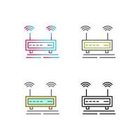 icono de vector de señales wifi