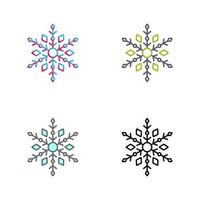 Snow Flake Vector Icon