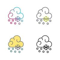Snow Fall Vector Icon