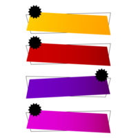 moderno i saldi bandiera Multi colore png