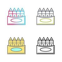 Crayons Vector Icon