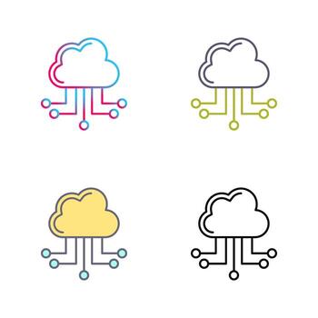Cloud Computing Vector Icon