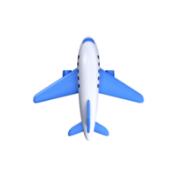 3d Airplane icon in flight. Air transport, travel. png