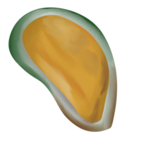 Fruit de mer illustration, dessin animé style, lumière Couleur png