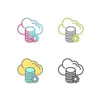 Cloud Data Vector Icon