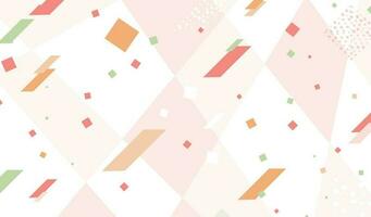 Vector abstract geometric background with different shapes and shapes, rhombuses and squares.