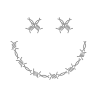 smile barbed wire symbol png