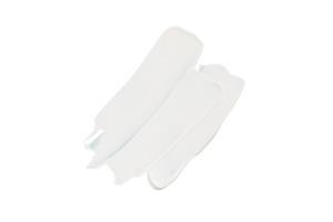 White cream isolated. Cosmetic color swatch element png