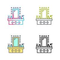 Dressing Table Vector Icon