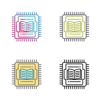 icono de vector de cpu