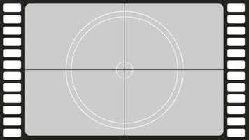 Full flat old blank filmstrip illustration framework vector