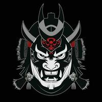 oni japonés cultura diablo mascarilla, vector ilustración