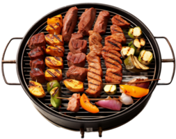 Grilled barbecue png with AI generated.