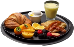 Breakfast png with AI generated.