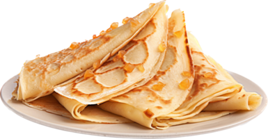 Crepe png with AI generated.