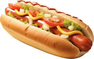 Hotdog png mit ai generiert.