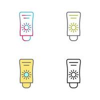 Sun Cream Vector Icon