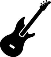 ilustración de guitarra, musical instrumento símbolo. vector