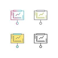 Line Graph Vector Icon