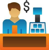 Cashier Vector Icon Design