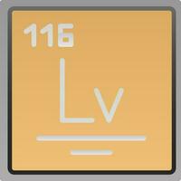 livermorium vector icono diseño