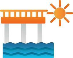 Pier Vector Icon Design