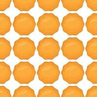 Pattern homemade cookie different taste in pastry biscuit vector