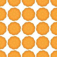 Pattern homemade cookie different taste in pastry biscuit vector