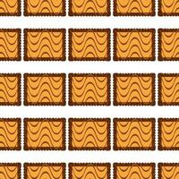 Pattern homemade cookie different taste in pastry biscuit vector