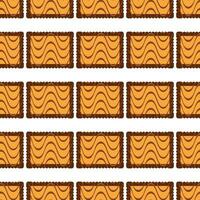 Pattern homemade cookie different taste in pastry biscuit vector