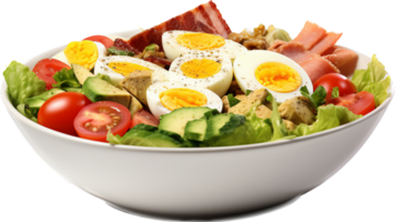 Cobb salad png with AI generated.