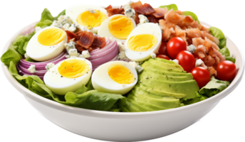 Cobb salad png with AI generated.