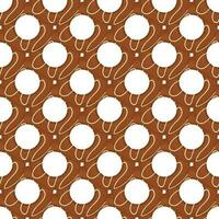 Pattern homemade cookie different taste in pastry biscuit vector