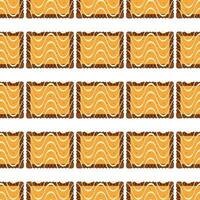 Pattern homemade cookie different taste in pastry biscuit vector