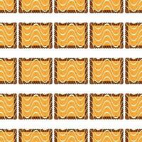 Pattern homemade cookie different taste in pastry biscuit vector