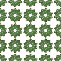 Pattern homemade cookie different taste in pastry biscuit vector