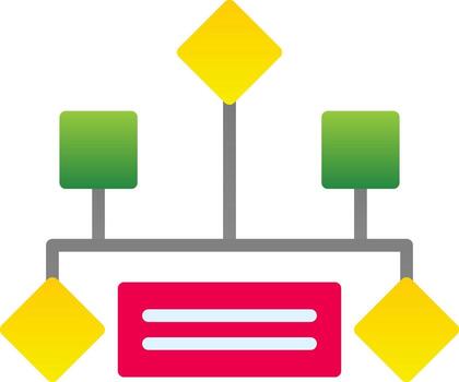 Hierarchical structure Vector Icon Design