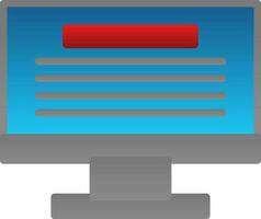 Monitor Vector Icon Design