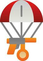 Skydiving Vector Icon Design